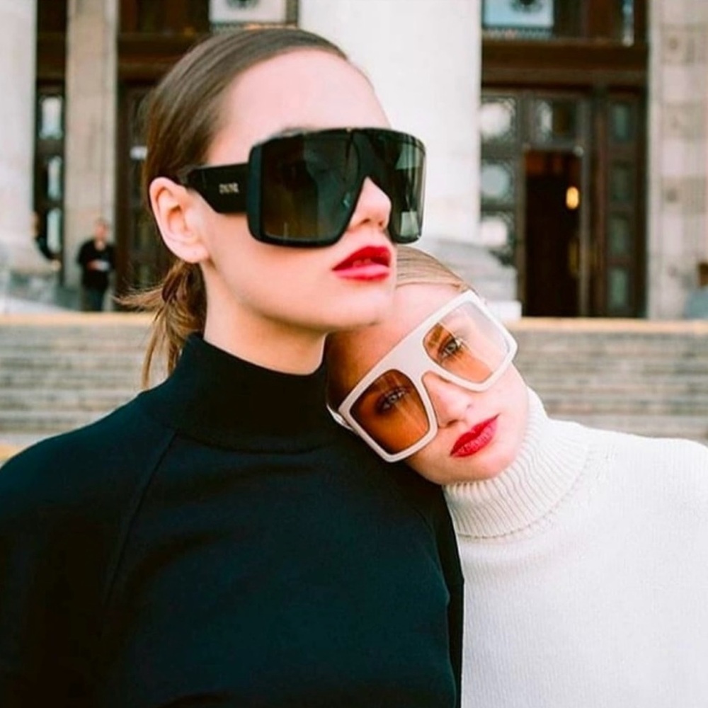 Christian Dior So Light 1 Oversized Black Sunglasses